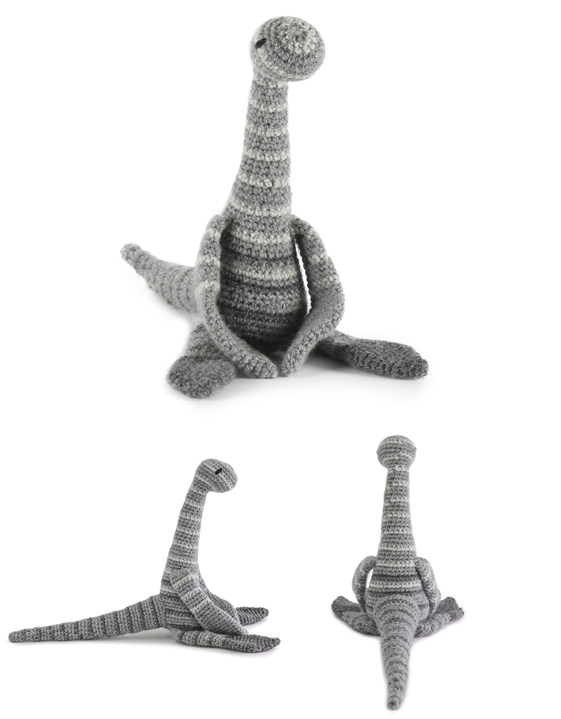 toft ed's animal rowena the parasaurolophus dinosaur amigurumi crochet